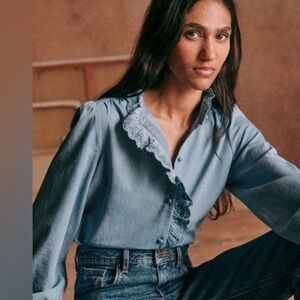 Excellent condition sezane chlo shirt size 10/fr42